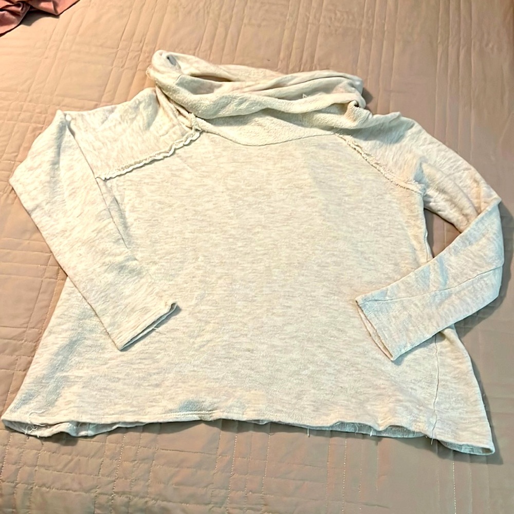 Cute cream cowl neck